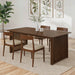 Frontignan Solid Wood Rectangular Dining Table with Ribbed Slab Legs | Ashcroft Imports Furniture