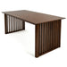Frontignan Solid Wood Rectangular Dining Table with Ribbed Slab Legs | Ashcroft Imports Furniture