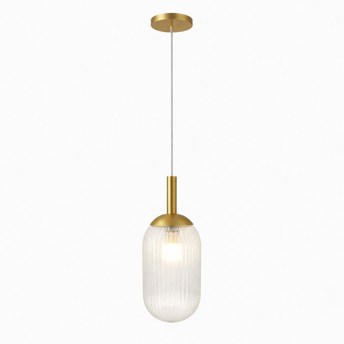 Gemma Pendant Lamp - Gold and Clear