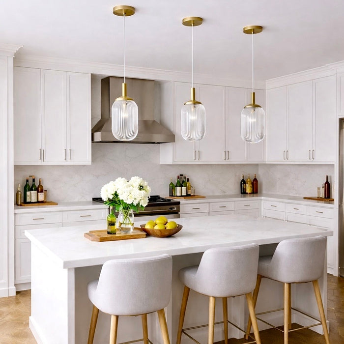 Gemma Pendant Lamp - Gold and Clear