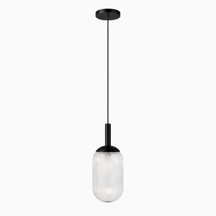 Giza Pendant Lamp - Black and Clear