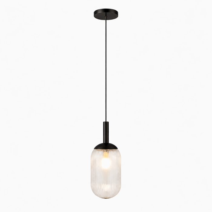 Giza Pendant Lamp - Black and Clear