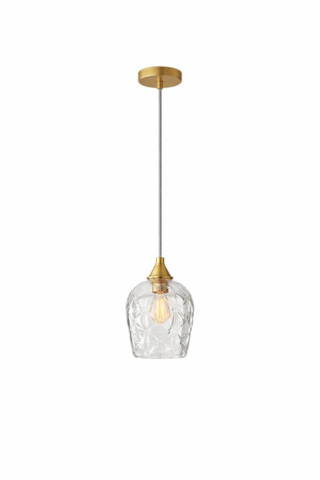 Glowline Pendant Lamp - Gold and Clear
