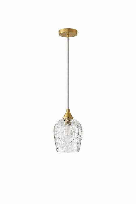 Glowline Pendant Lamp - Gold and Clear
