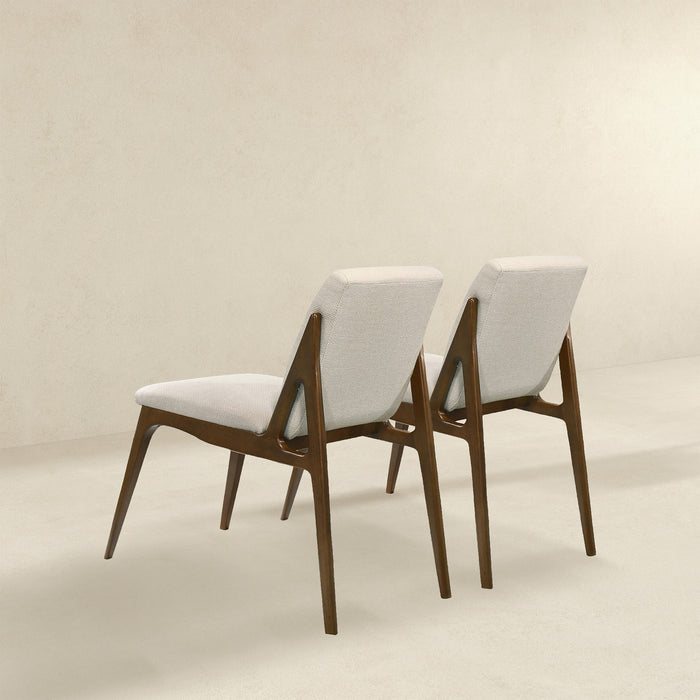 Grivelle Cream Fabric Dining Chair (Set Of 2)