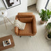 Helena Durable Top Grain Tan Leather Swivel Chair | Ashcroft Imports Furniture