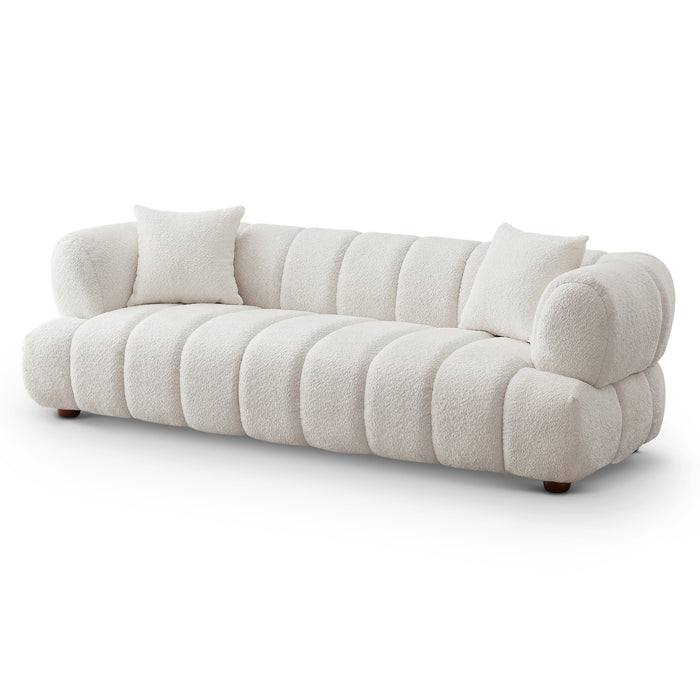 Jasmin 89.7'' Cream Boucle Sofa