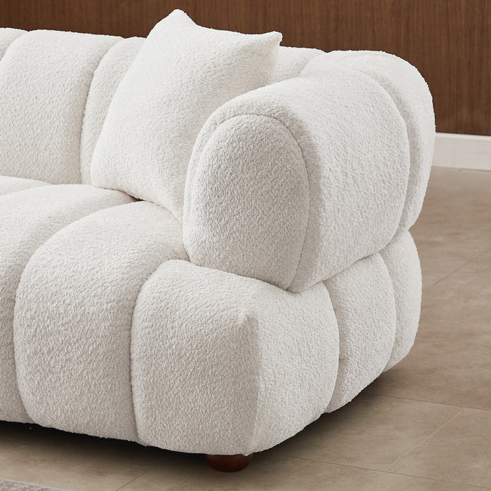 Jasmin 89.7'' Cream Boucle Sofa