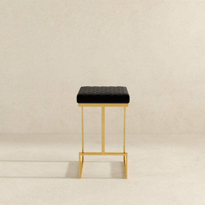Joel Black Velvet Bar Stool