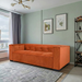 Johnston Modern Velvet Upholstered Sofa with Wide Square Arms & Biscuit Tufting | Ashcroft Imports Furniture