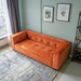 Johnston Modern Velvet Upholstered Sofa with Wide Square Arms & Biscuit Tufting | Ashcroft Imports Furniture