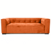 Johnston Modern Velvet Upholstered Sofa with Wide Square Arms & Biscuit Tufting | Ashcroft Imports Furniture