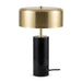 Kinetic Table Lamp | Lustrous Gold Drum & Sleek Black Base | Ashcroft Imports Furniture