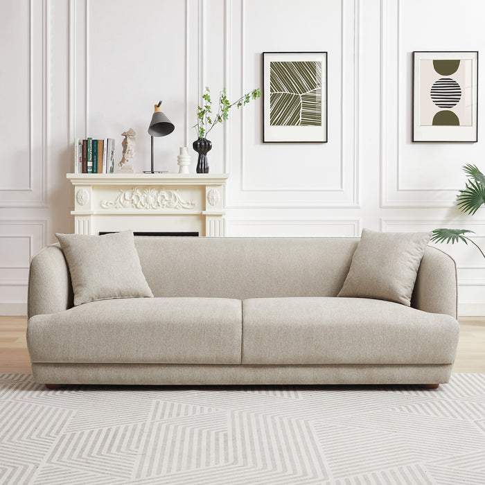 Larisa Cream Linen Sofa
