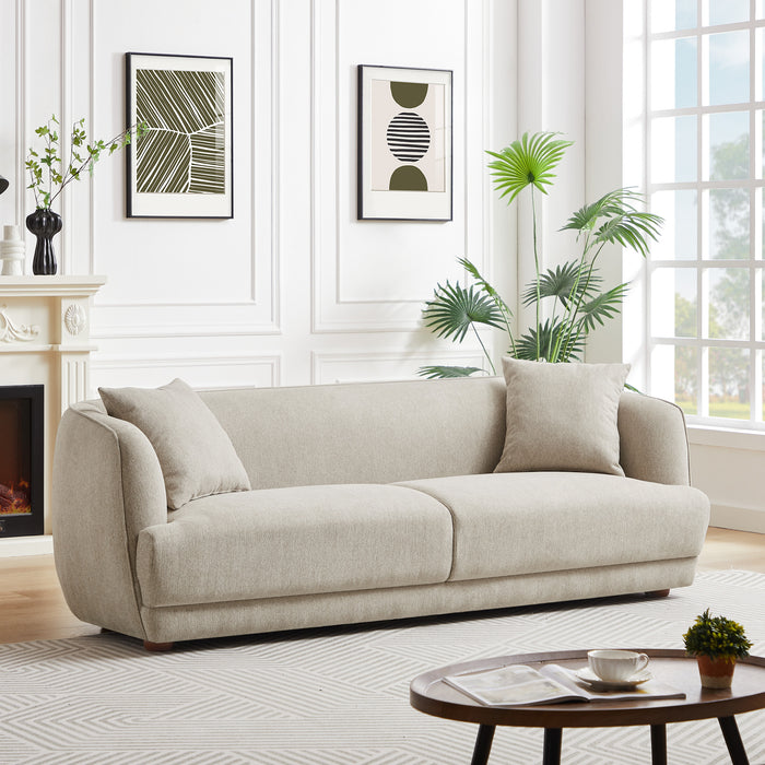 Larisa Cream Linen Sofa