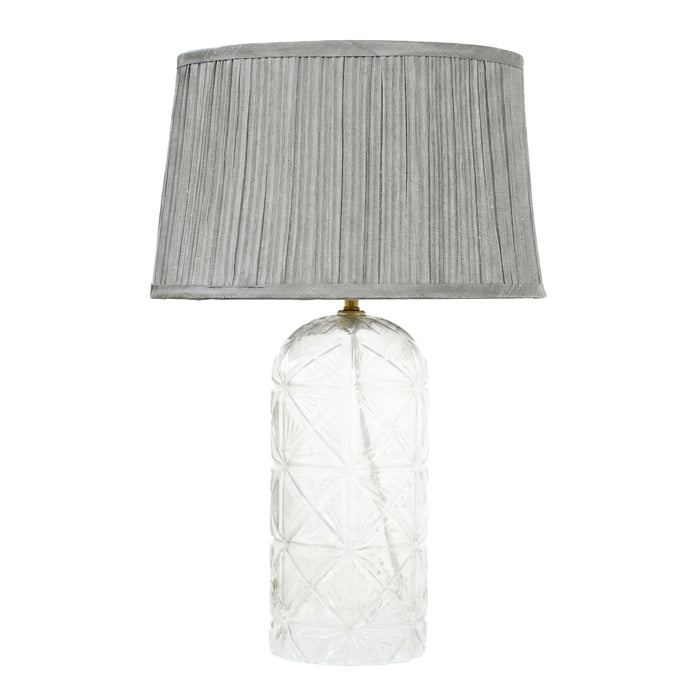 Luxora Table Lamp Gold - Clear and Grey