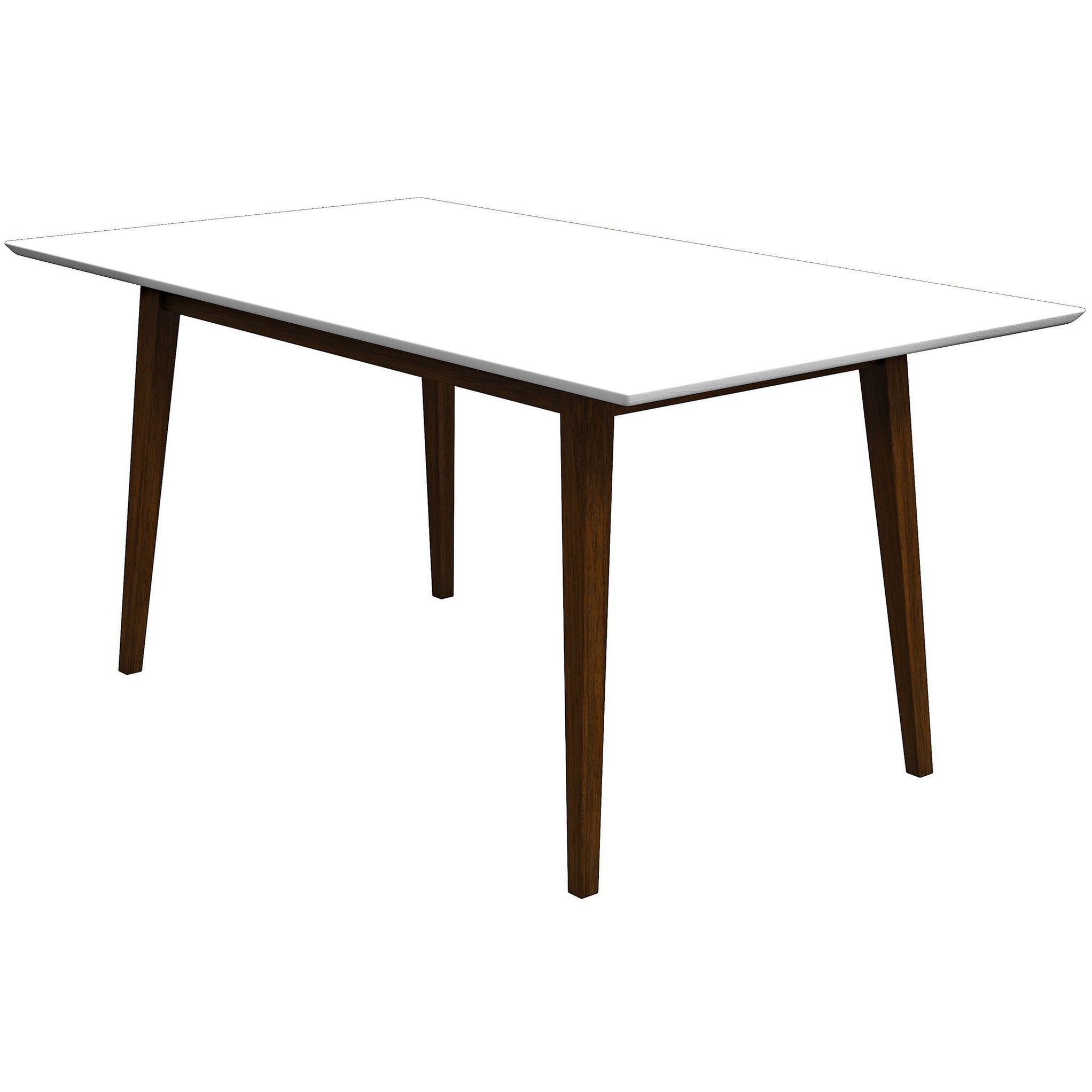 Mary Modern Style Solid Wood Rectangular Dining Kitchen Table 63 ...