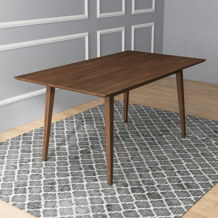Mary Modern Style Solid Wood Rectangular Dining Kitchen Table 63"