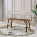 Modern Mid-Century Walnut Solid Wood Bench | Versatile Entryway & Dining Seating | Ashcroft Imports Furniture