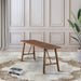 Modern Mid-Century Walnut Solid Wood Bench | Versatile Entryway & Dining Seating | Ashcroft Imports Furniture