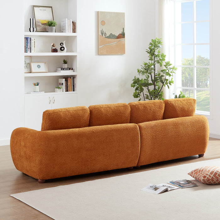 Paton  114.5'' Boucle Fabric Sofa