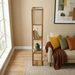 Pinnacle Shelf Floor Lamp | Natural Wood with Long Shade | Ashcroft Imports Furniture