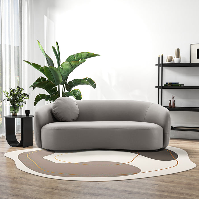 Porter Grey PU Leather Sofa