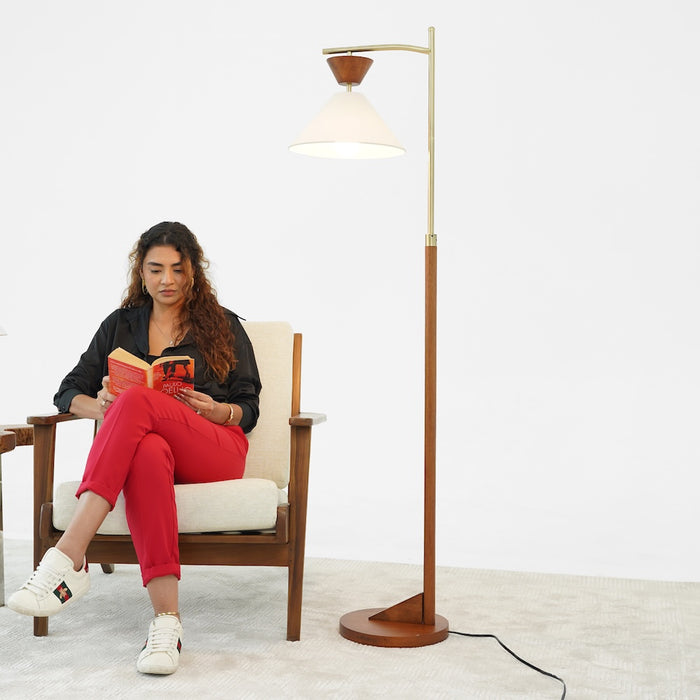 Zensa Brown Floor Lamp