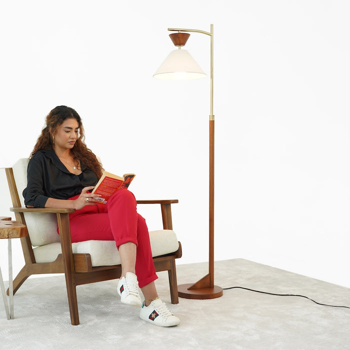 Zensa Brown Floor Lamp