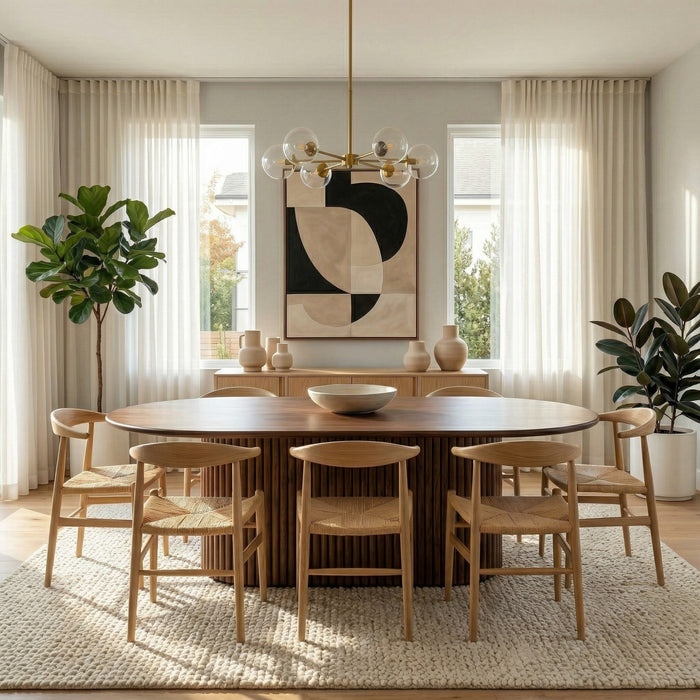 Rognes Oval Walnut Dining Table