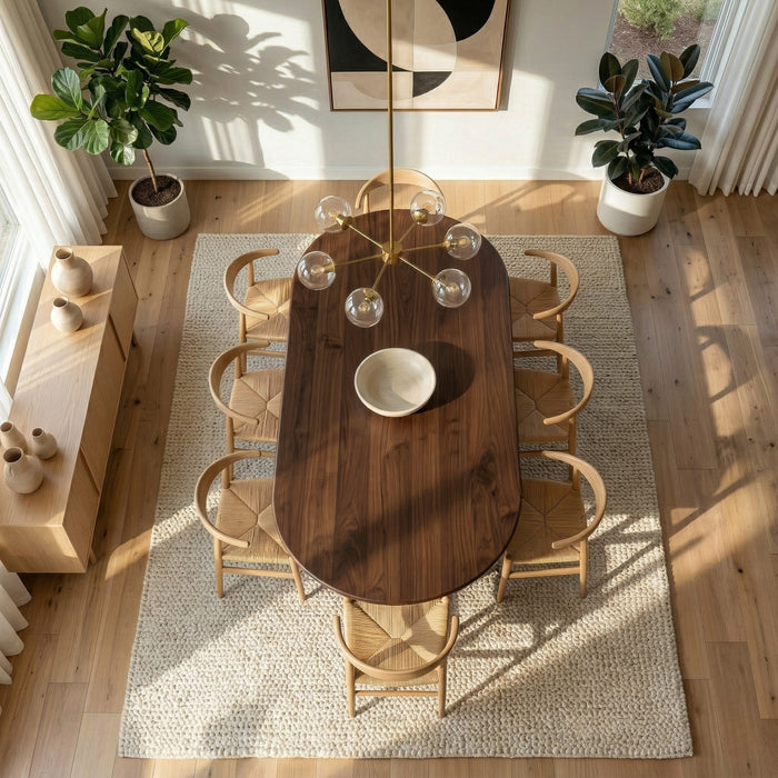 Rognes Oval Walnut Dining Table