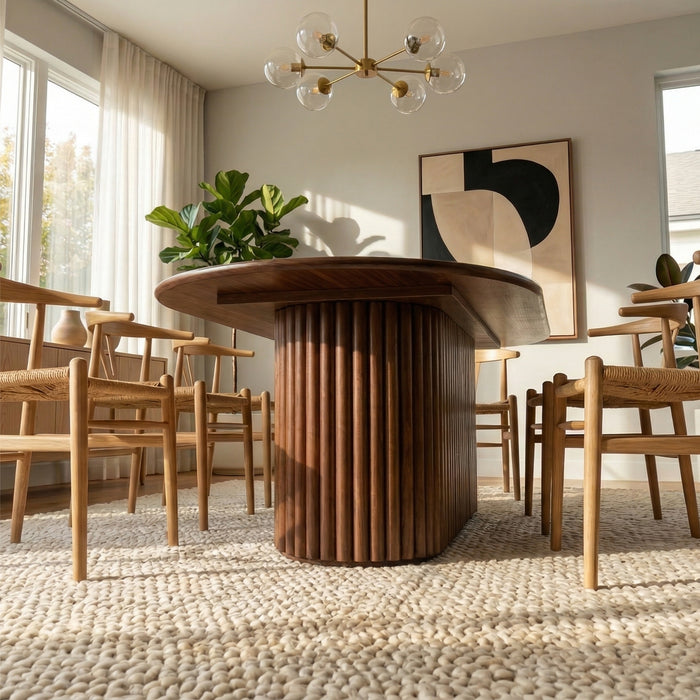 Rognes Oval Walnut Dining Table