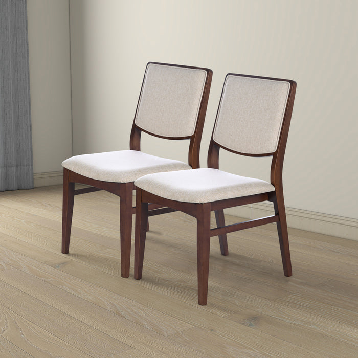 Skylar Beige Fabric Dining Chair (Set Of 2)