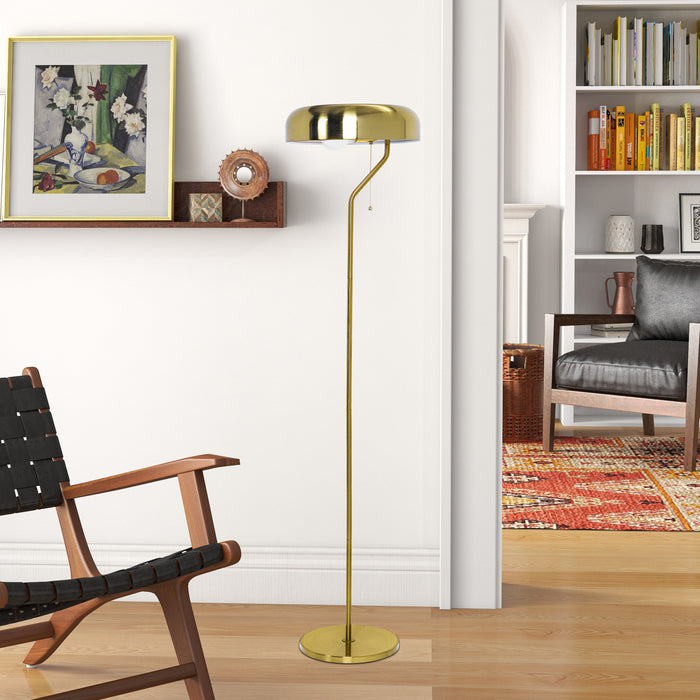 Spectra Floor Lamp - Gold outer and White inner