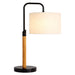 Arcus Paniz Table Lamp | Metal Swirl & Cylinder Shade