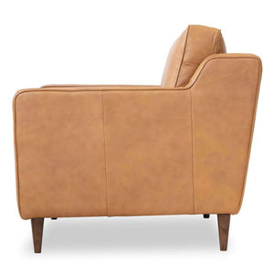 Cooper Tan Leather Lounge Chair