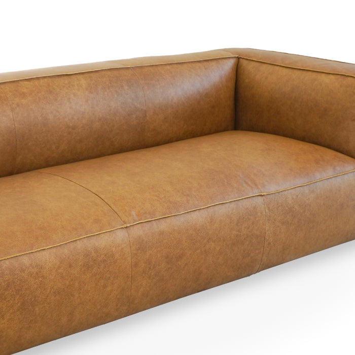 Colton Tan Leather Sofa