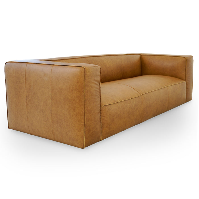 Colton Tan Leather Sofa