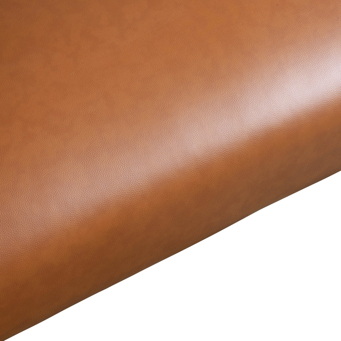 Elwood Cognac Vegan Leather Sofa