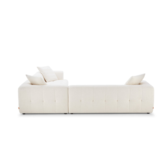 Kaynes Ivory Boucle Corner Sofa