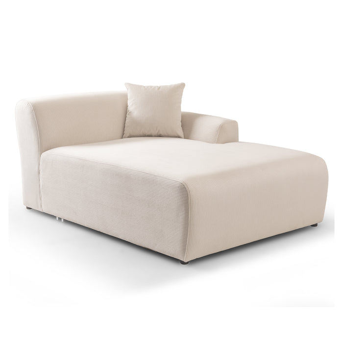 Mar U-Shape Corner Sofa - Cream Corduroy