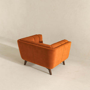 Addison Lounge Chair (Burnt Orange Velvet)