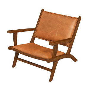 Daniel Mid-Century Modern Leather Arm Chair