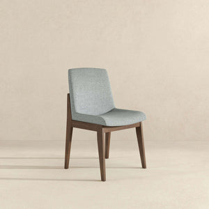 Crystal Mid-Century Modern Light Grey Fabric Dining Chair (Set of 2)