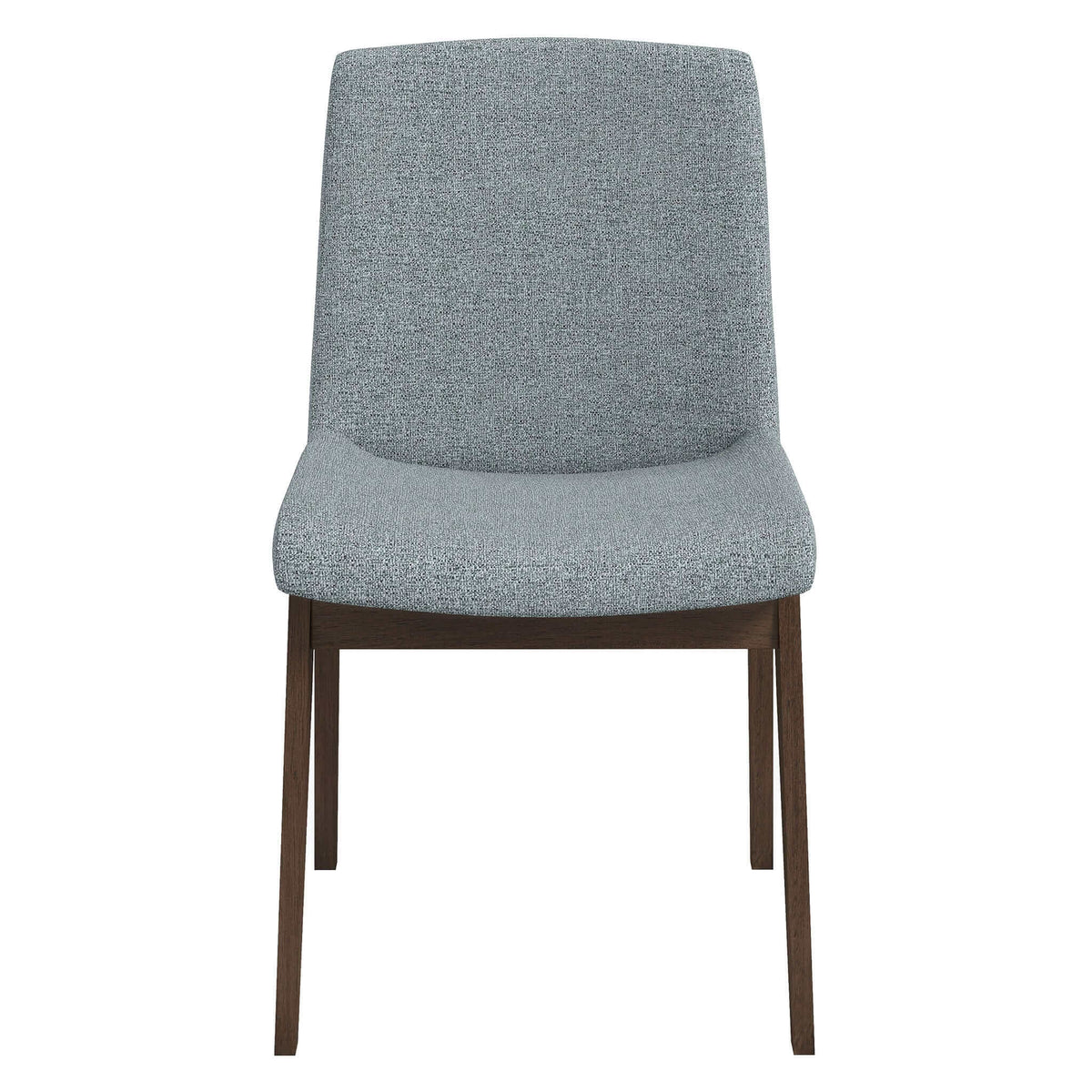 Crystal Mid-Century Modern Light Grey Fabric Dining Chair (Set of 2)