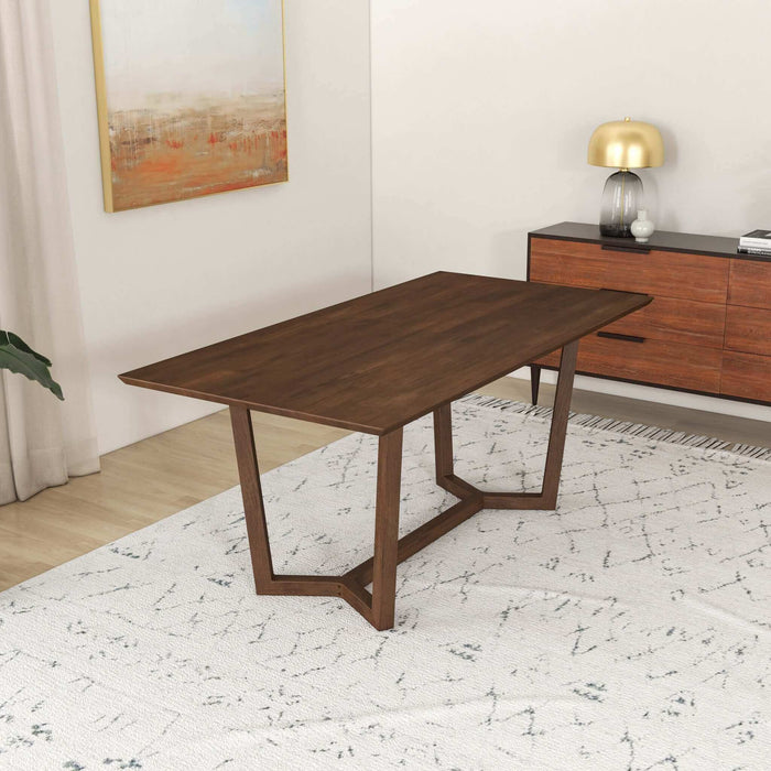 Marina  Solid Wood Dining Table In Brown