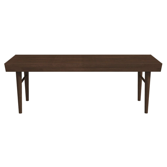 Mia Mid Century Modern Solid Wood Bench