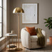 Allure 2-Light Floor Lamp | Gold Brass & Natural Rattan