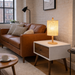 Arcana Table Lamp | Natural Oak & Cylindrical Woven Shade