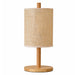 Arcana Table Lamp | Natural Oak & Cylindrical Woven Shade